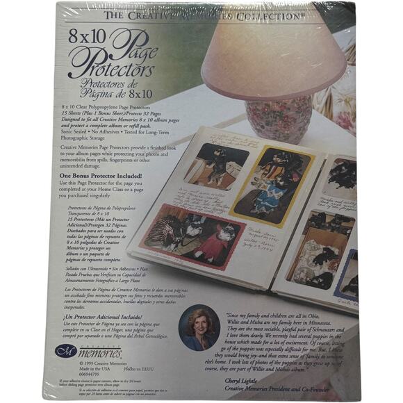 Creative Memories 1999 8x10 Page Protectors 15 Sheets Plus 1 Bonus - Picture 1 of 6